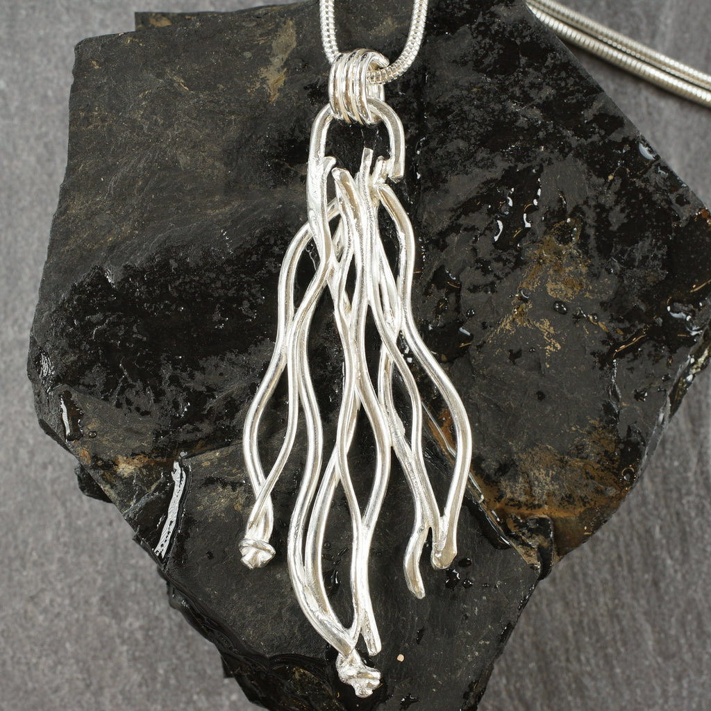 MV02P Making Waves pendant in sterling silver (polished) from Angela Kelly Jewellery Enniskillen Fermanagh