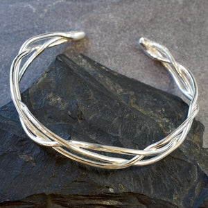 Sterling Silver Plait bracelet cuff from Angela Kelly Jewellery Enniskillen Fermanagh