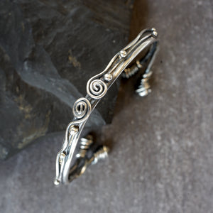 Celtic Twist Bracelet Cuff in Sterling Silver from Angela Kelly Jewellery Enniskillen Fermanagh