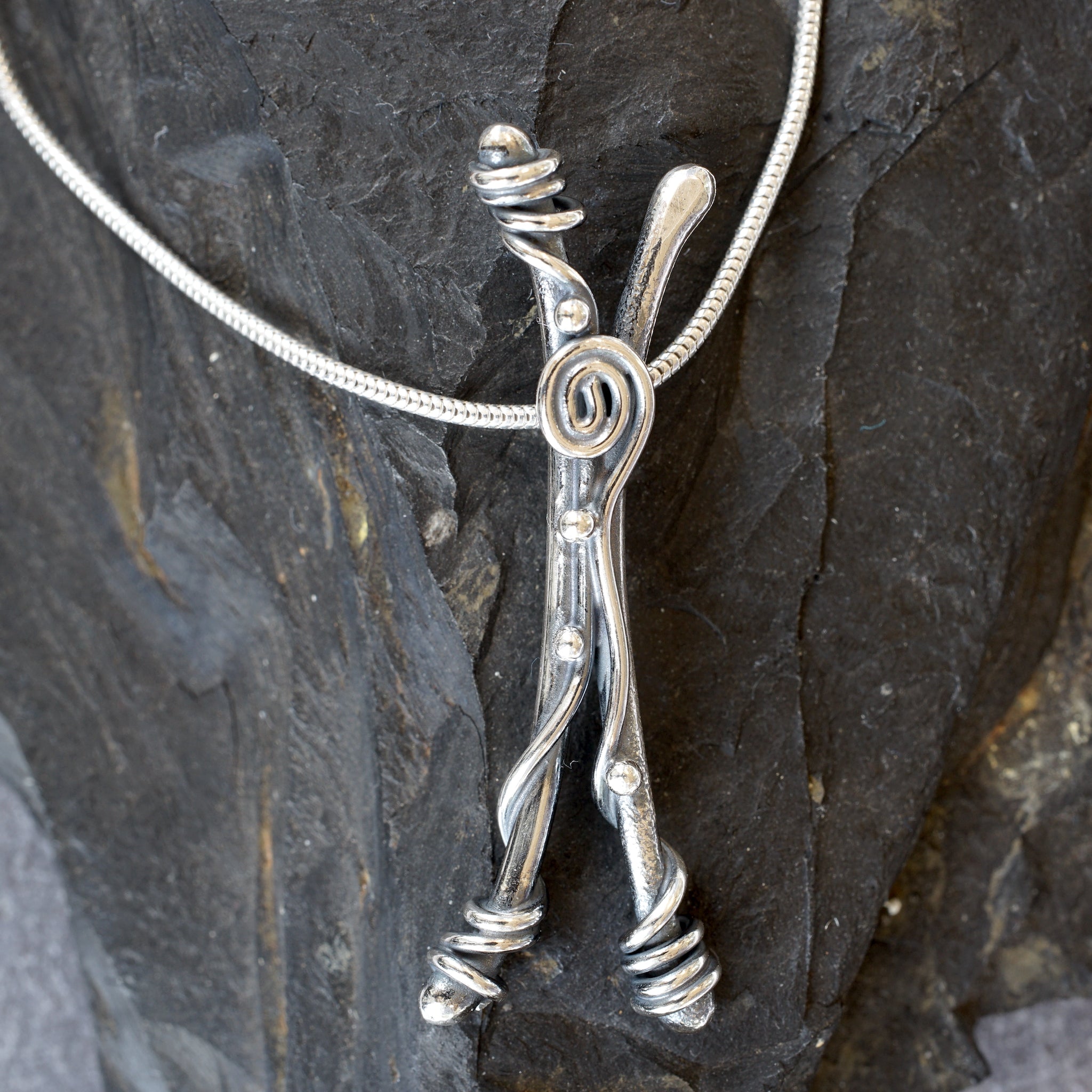 Celtic Twist pendant in sterling silver from Angela Kelly Jewellery Enniskillen Fermanagh
